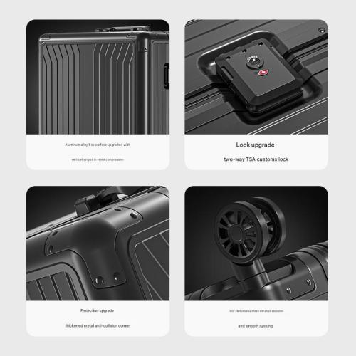 Metal & Aluminium Alloy Suitcase anti-theft & waterproof Polyester PC