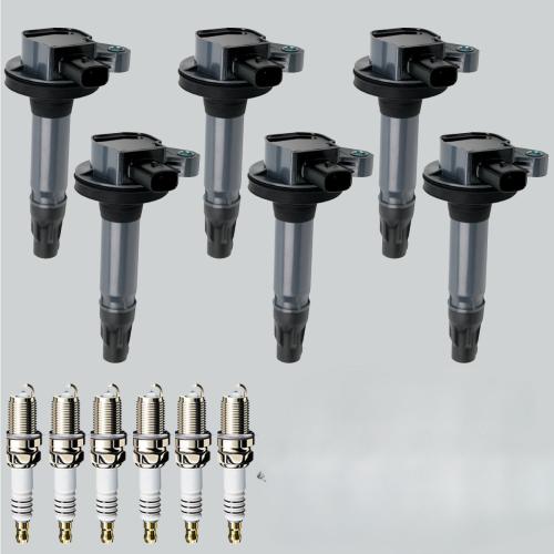 6X Ignition Coil & 6X Iridium Spark Plug for Ford Lincoln 3.5L 3.7L V6 UF553