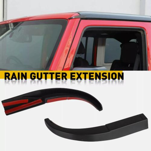 Water Rain Diverters Gutter Extension Accessories For Jeep Wrangler JK 2007-2018
