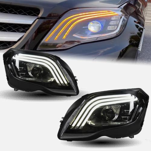 For Benz GLK300 2013-2015 X204 GLK260 GLK LED Headlight DRL Dynamic Signal Lamps