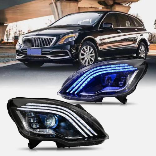 New LED Headlight For BENZ W251 R-Class 2010-2017 Front Lamp Dynamic Signal Pair