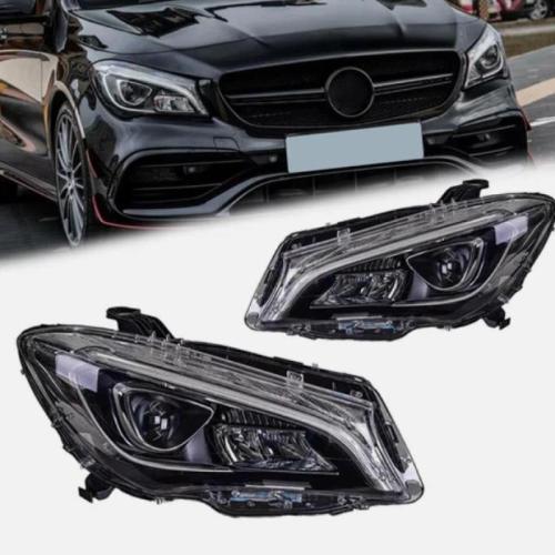 For W117 Benz CLA 2014-2019 Headlights Full LED Projector LED Sequential Signal