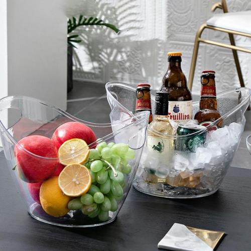 PET Ice Saving Bucket durable Solid transparent PC