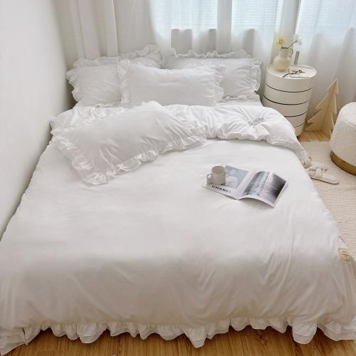 Chemical Fiber Bedding Set & washable Solid Set