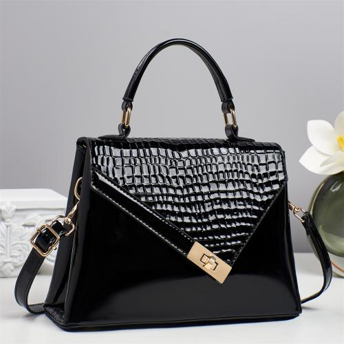 PU-leer Handtas krokodillenkorrel meer kleuren naar keuze stuk