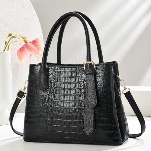 PU-leer Handtas krokodillenkorrel meer kleuren naar keuze stuk