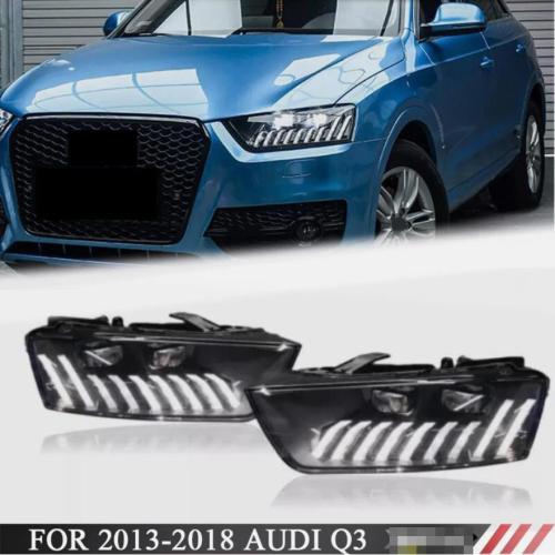 For 2013-2018 AUDI Q3 RS Style LED DRL Sequential Projector Headlights Assembly