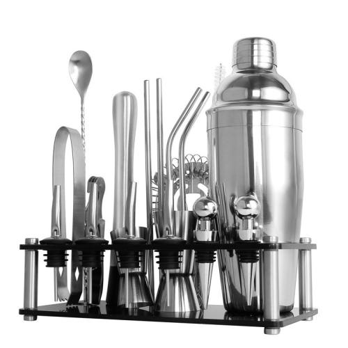 Acrylic Cocktail Shaker Set multiple pieces Solid Set