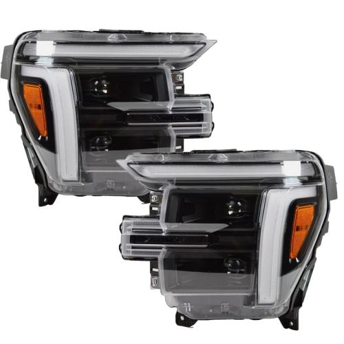 For 2024 2025 Ford F-150 Driver Left LH Platinum Black FULL LED Headlight RL3Z13008C RL3Z13008F