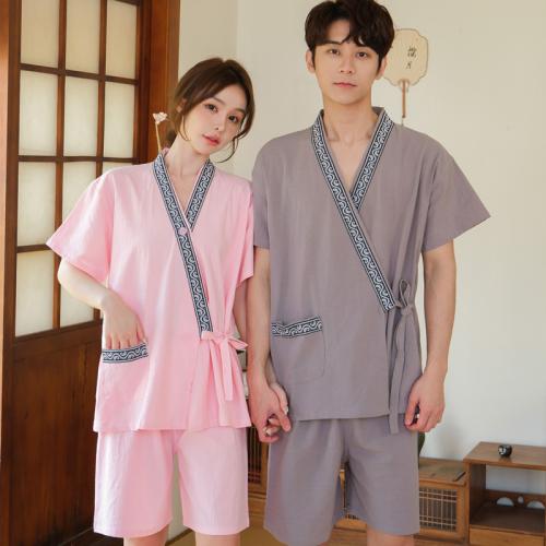 Cotton Couple Summer Pajama Set & two piece & loose Set