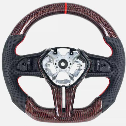 Car Accessories Red Carbon Fibre Steering Wheel for Infiniti Q50 Q60 QX50 QX60