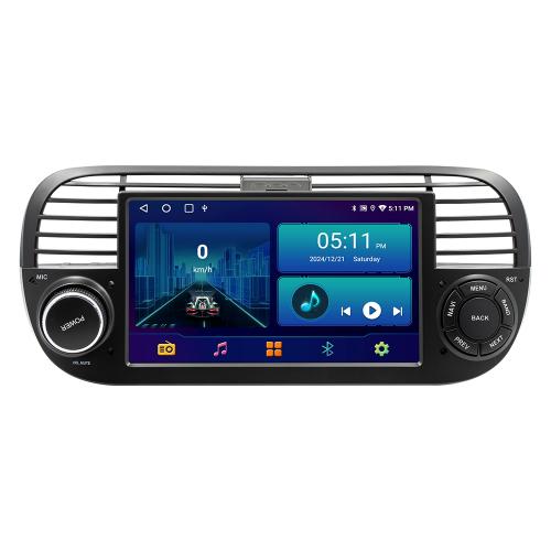 64G 7 inch Apple Carplay For Fiat 500 2007-2015 Android 14 Car Stereo Radio GPS WIFI