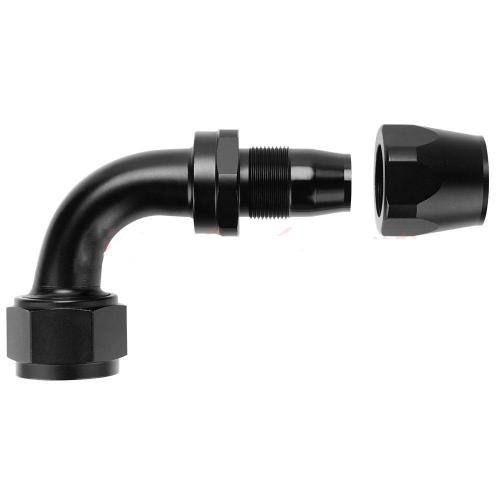 16AN 0/45/90 Degree Swivel Hose End Fitting Adaptor Black Aluminum