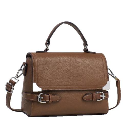 PU Leather hard-surface & easy cleaning Handbag durable & attached with hanging strap Solid PC