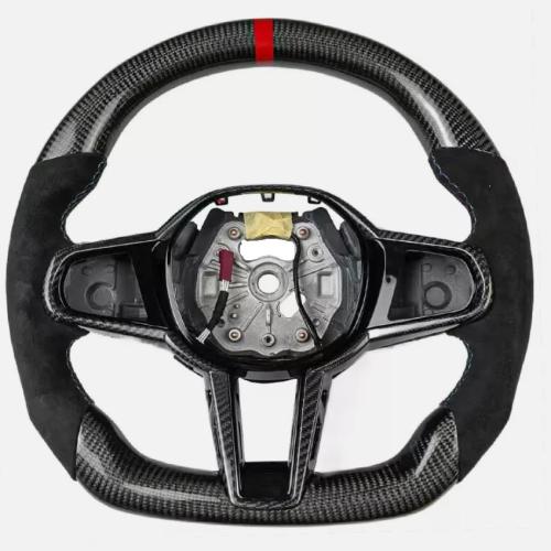 Heat Alcantara Carbon Steering Wheel for BMW G20 M3 M4 G80 G82 X3 G15 M5 X3M G30
