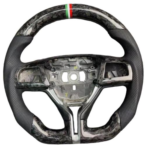 Real Forged Carbon Fiber Steering Wheel For Maserati Ghibli Quattroporte GTS