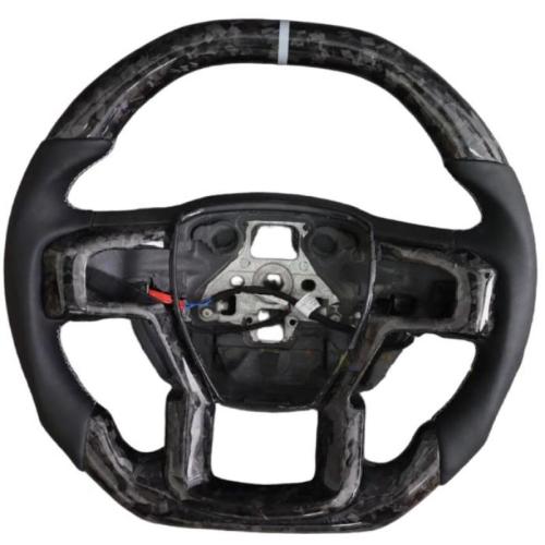 Flat Toip Forged Carbon Fiber Steering Wheel Fits For Ford F150 w/Heated 15-20