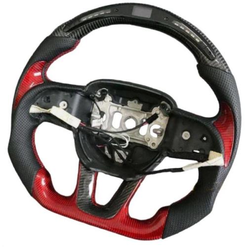 LED RPM Carbon Fiber Steering Wheel Fits for Dodge Charger Challenger SRT 15+