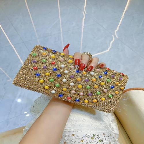 Strass & Polyester Sac d’embrayage Or pièce