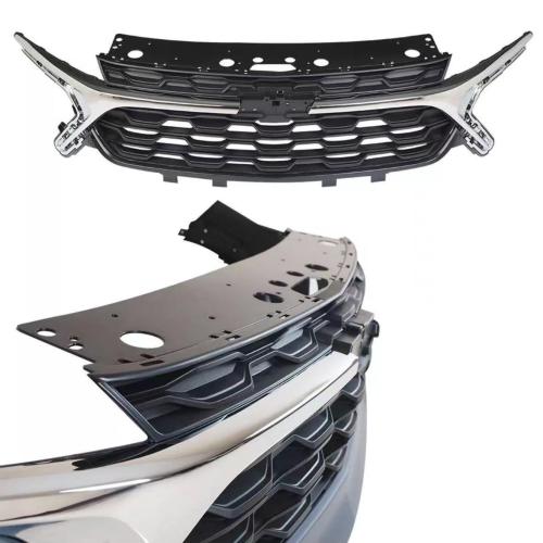 For 2024 2025 Chevrolet Trax LS / LT Front Upper Lower Grille Bright Chrome Trim