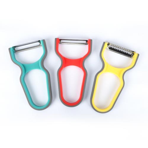  3 Vegetable & Fruit Peeler Set–Stainless Steel Potato Peeler Sharp Swivel Cutter 