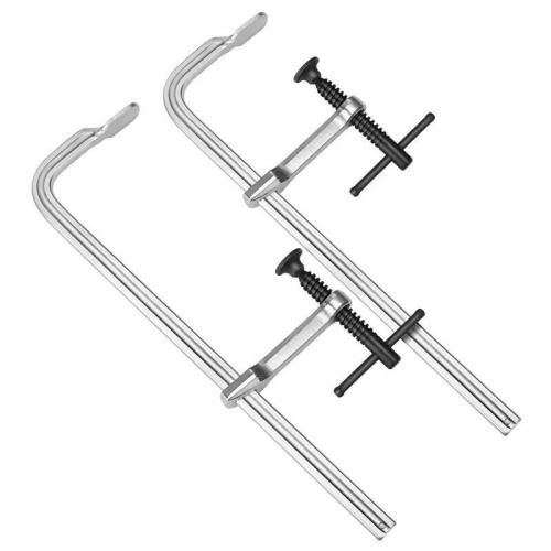 2 Pack Bar Clamps 12 inch Drop Forged Steel  for Woodworking and Welding