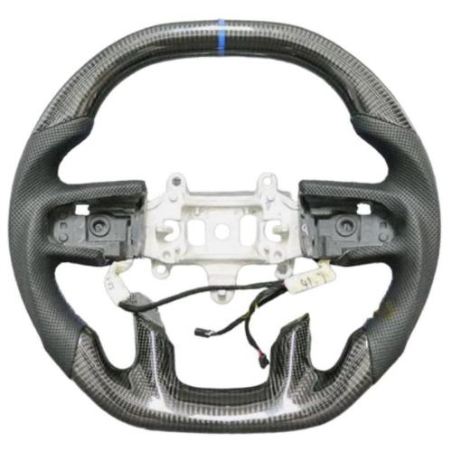 Flat Top Carbon Fiber Steering Wheel w/Heated Fits For RAM 1500 Rebel 19-24