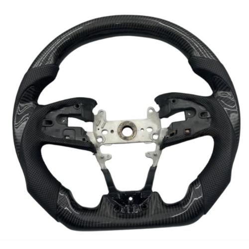 Custom Carbon Fiber Leather Steering Wheel For 2016-2021 Honda Civic 10th GEN