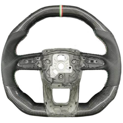 Real Carbon Fiber Customized Steering Wheel For Lamborghini Urus 18-21 Flat Top