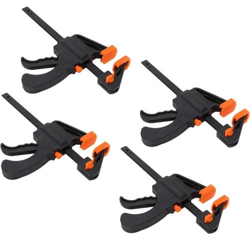 4pc Quick Grip 4 inch F woodworking Clamp Clip Heavy Duty Wood Carpenter Tool Clamp