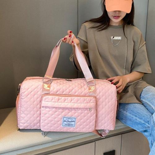 Oxford independent place for shoes & separating dry and moist & foldable Yoga Gym Hand Bag PC