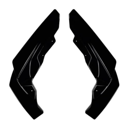 Fits For BMW M2 G87 2023+ 2Pcs Rear Bumper Lip Wrap Angle Diffuser Splitter Canard(Gloss Black)