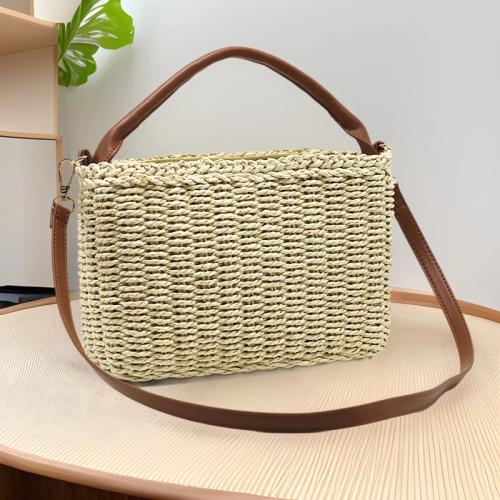 Straw Beach Bag & Weave Woven Shoulder Bag PC
