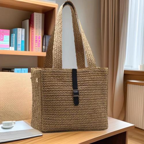 Straw Bucket Bag Crossbody Bag sewing thread PC
