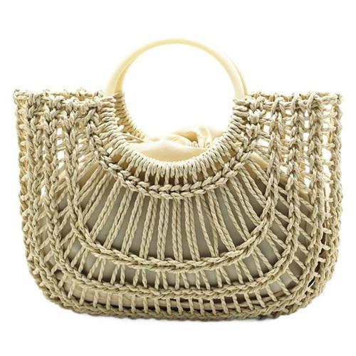 Paper & Straw Beach Bag Woven Tote hollow PC