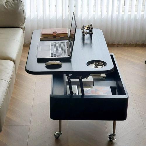 Wood Multifunction Tea Table durable painted PC