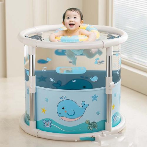 Pvc Baignoire pliante Bleu pièce