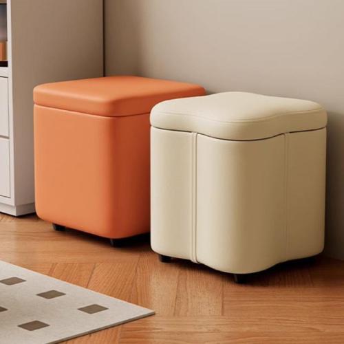 Leather & Sponge Storage Stool hardwearing  PC