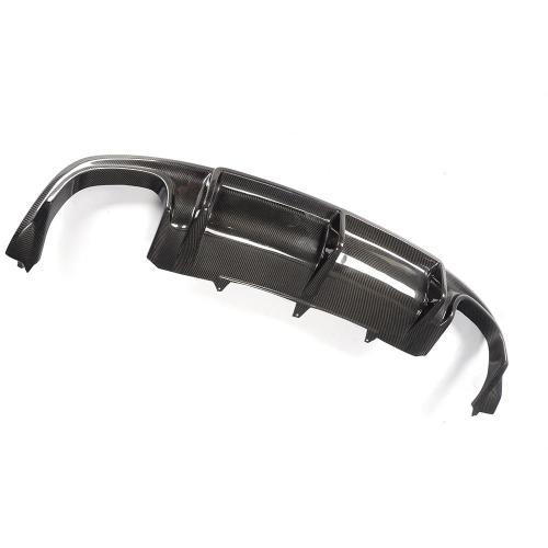 FOR 12-17 B8.5 AUDI S5 A5 SLINE SHARK FIN CARBON FIBER REAR BUMPER DIFFUSER LIP