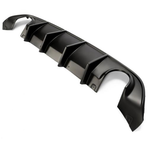 Matte Black Rear Diffuser Bumper Valance Lip PP For Dodge Charger SRT 2015-2023