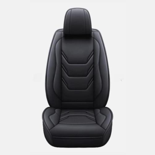 For Honda Leather Front & Rear Car Seat Covers  Protectors Full Set Black