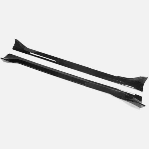 Gloss Black Side Skirts Extension Rocker Panel Fits For 20-24 Tesla Model Y