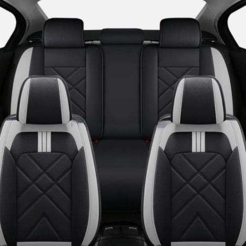 5 Seat Covers PU Leather Protector For Ford Edge F-150 Mustang Ranger EcoSport