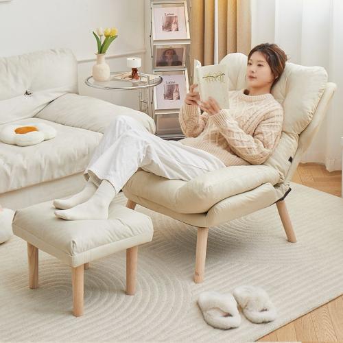 Cloth & Solid Wood adjustable Casual House Chair PC