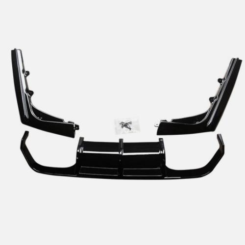 Gloss Black For 2015-2020 BMW F80 M3 F82 F83 M4 V Style Rear Bumper Diffuser Lip