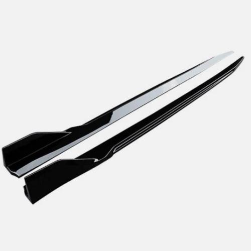 Fits For 2021-2025 BMW 4 Series G22 G23 2D G26 4D Side Skirts Extension Gloss Black