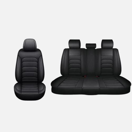 For Kia Car Seat Covers  Full Set Nappa Leather Front Rear Protector Pad