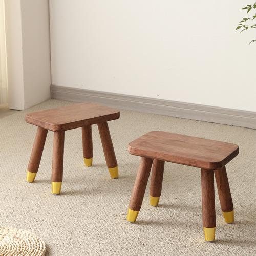 Solid Wood Stool brown PC