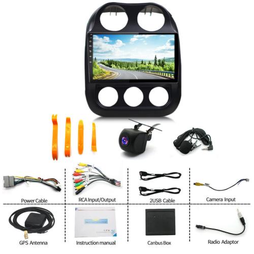 For Jeep Patriot Compass 2009-2016 Android 13 Apple Carplay Car Stereo Radio GPS