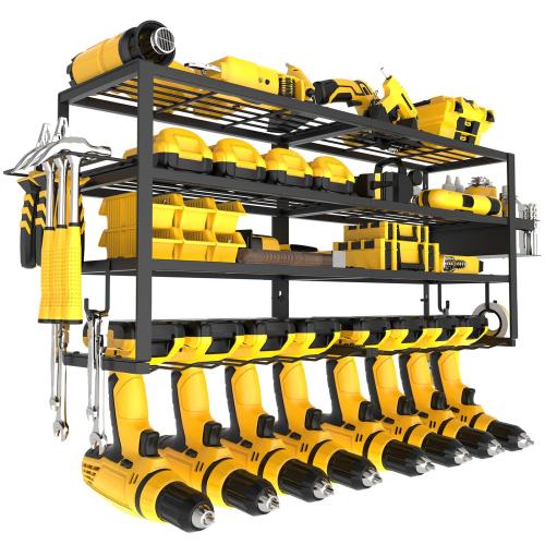 Carbon Steel Storage Rack durable black PC